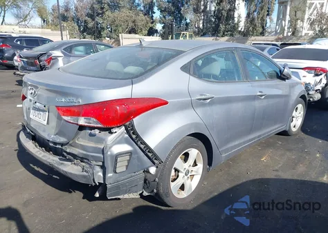 2013 Hyundai Elantra Gls from USA, damaged, VIN KMHDH4AE8DU902322